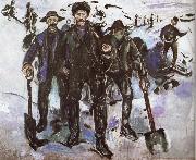 Edvard Munch Worker oil painting